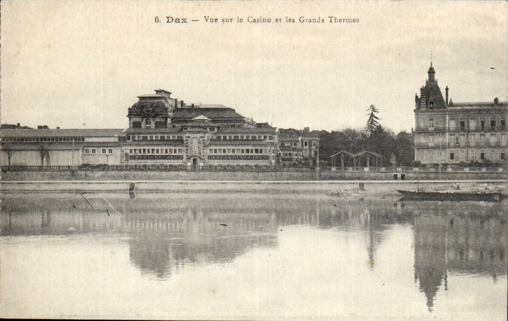 Dax CPA Vue sur le casino et les grands thermes