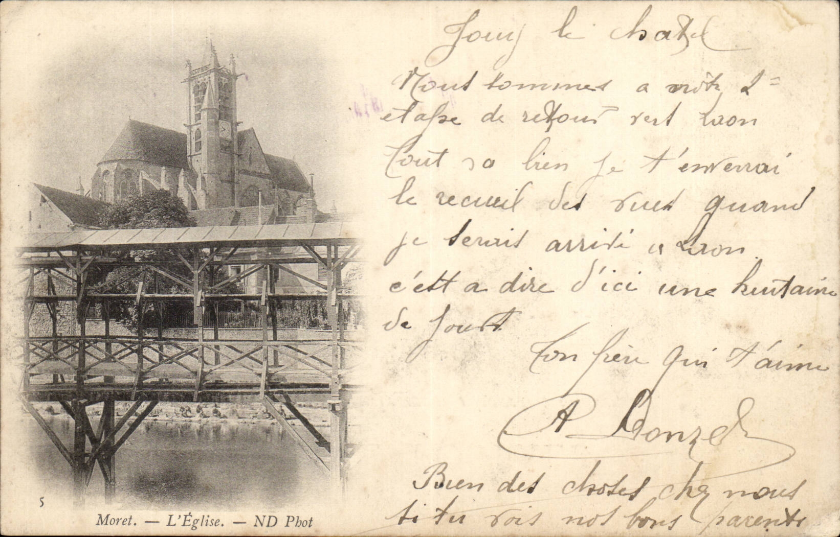 Moret CPA L'eglise