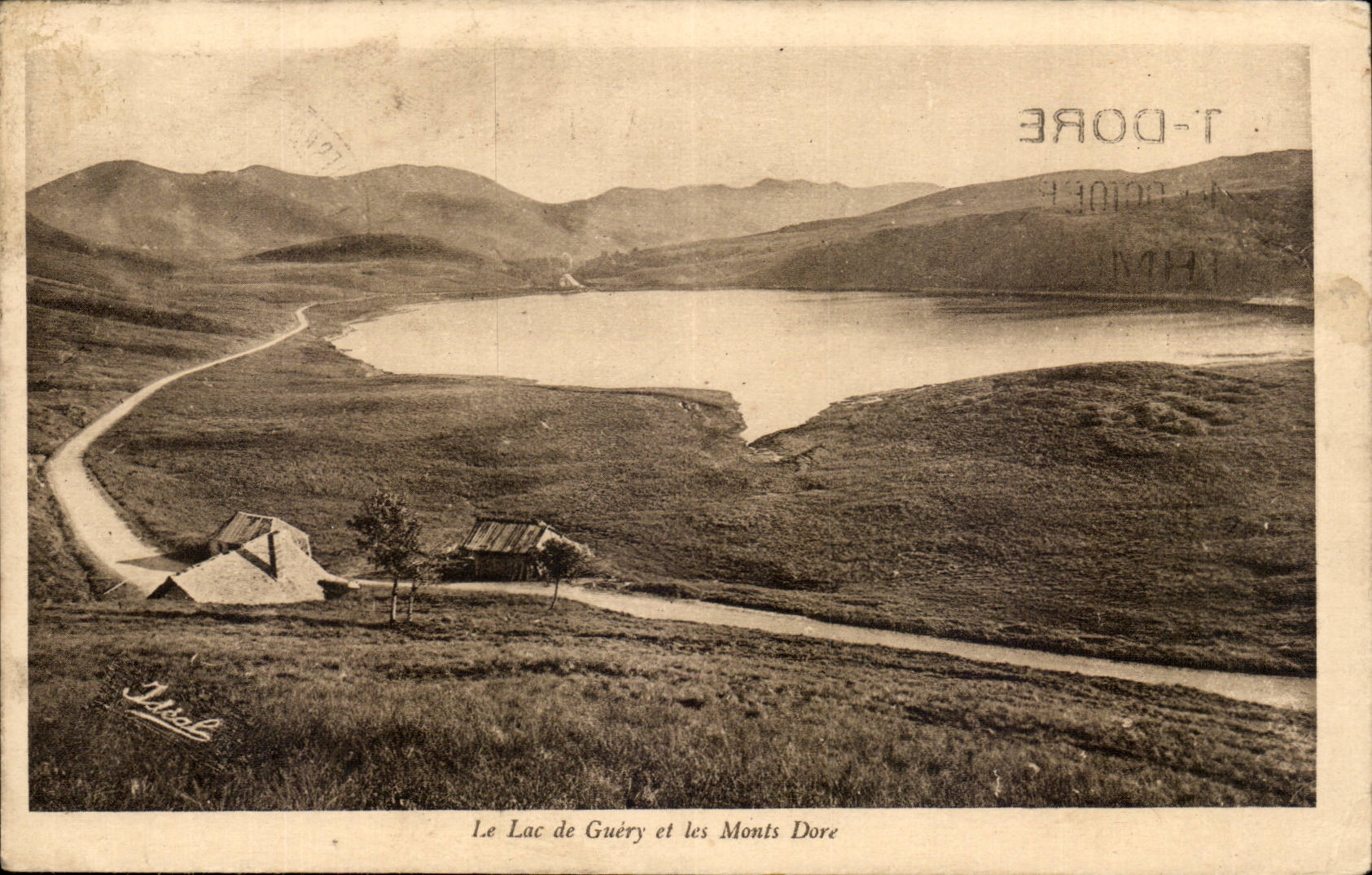 CPA the Lake Guery and the Mounts Gilds