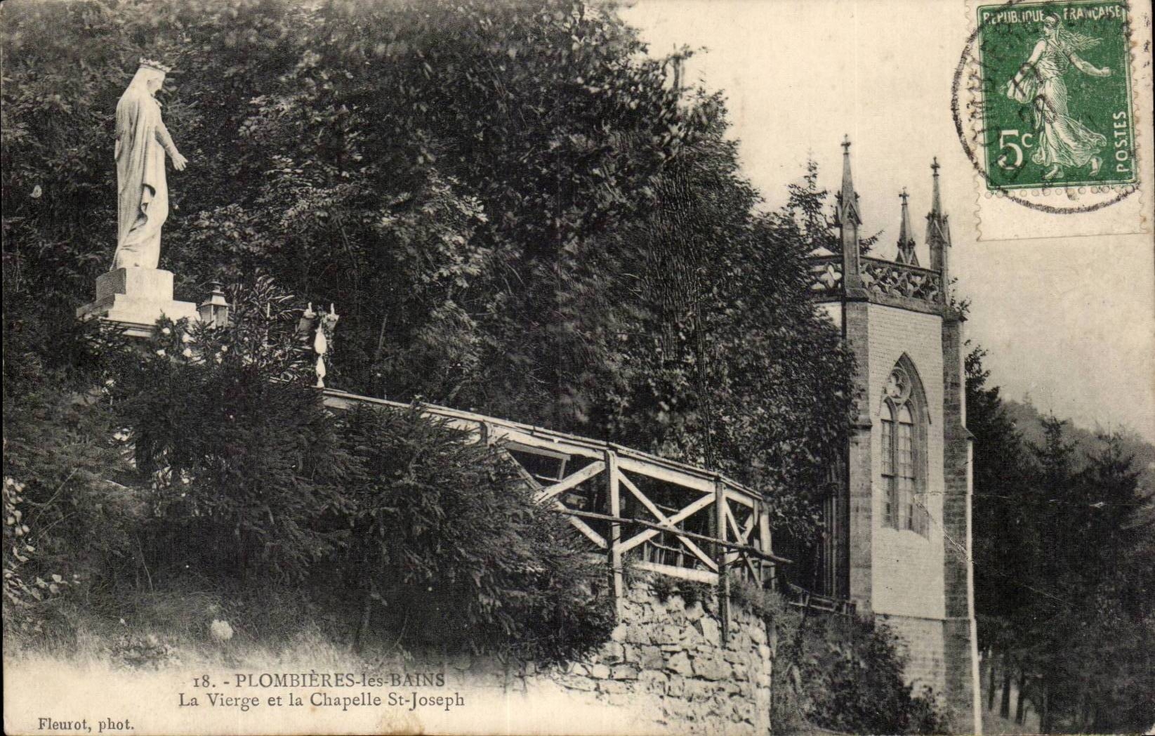 Plombieres les Bains CPA die Jungfrau und die Wolbung Saint Joseph