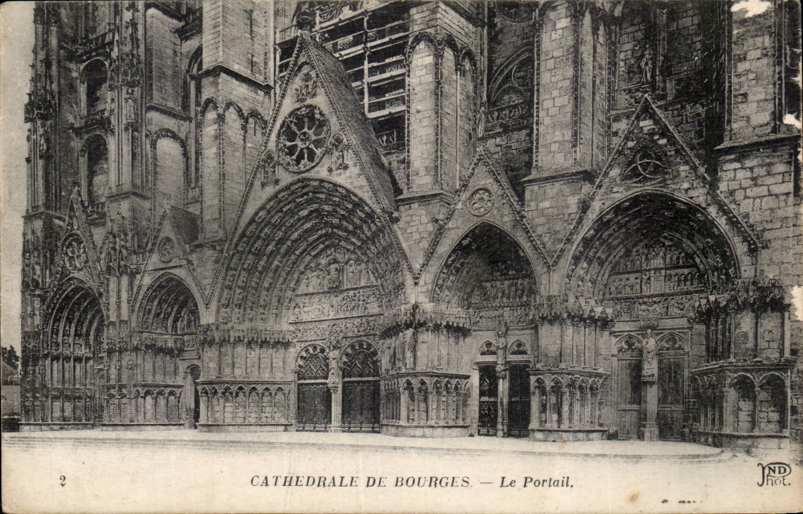 CPA Kathedrale von Bourges das Gatter
