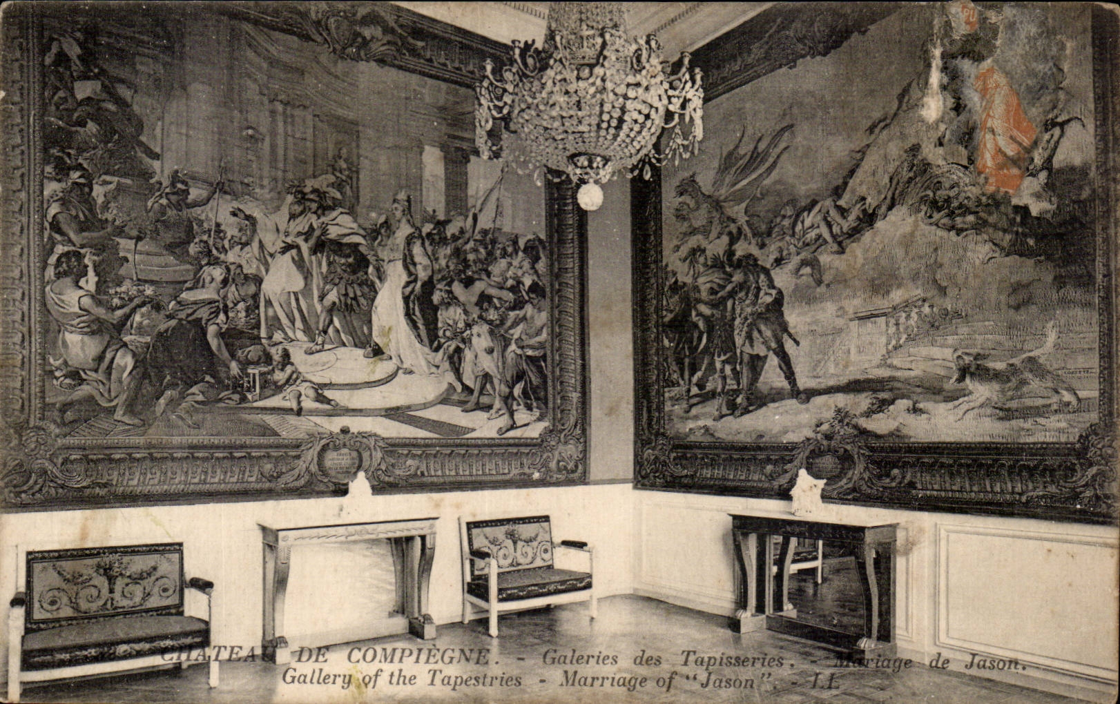 Compiegne CPA Schloss-Galerien der Tapisserie-Verbindung von Jason
