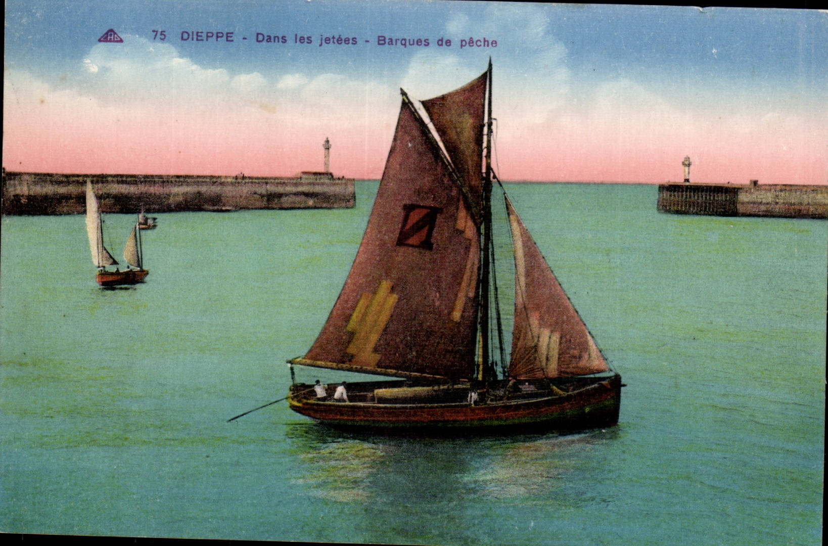 Dieppe CPA in den Piers Booten der Sunde