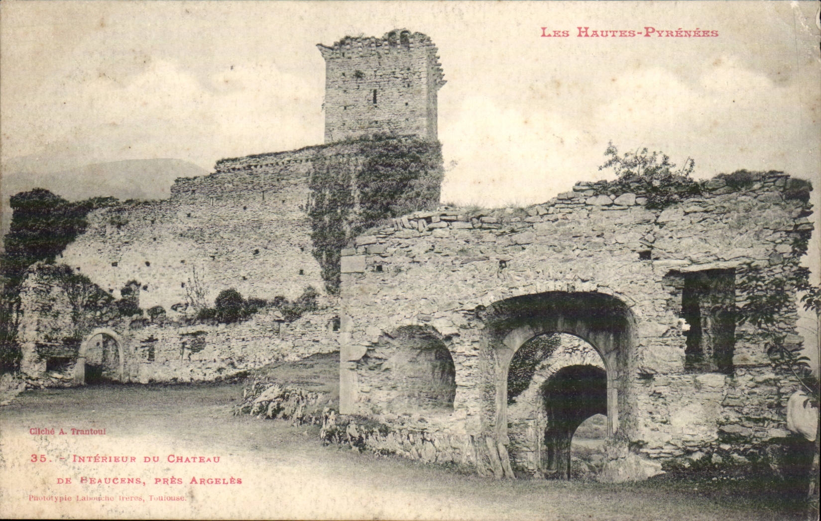 Nahe Angeles - Innenraum des Schlosses von Peaucens - CPA