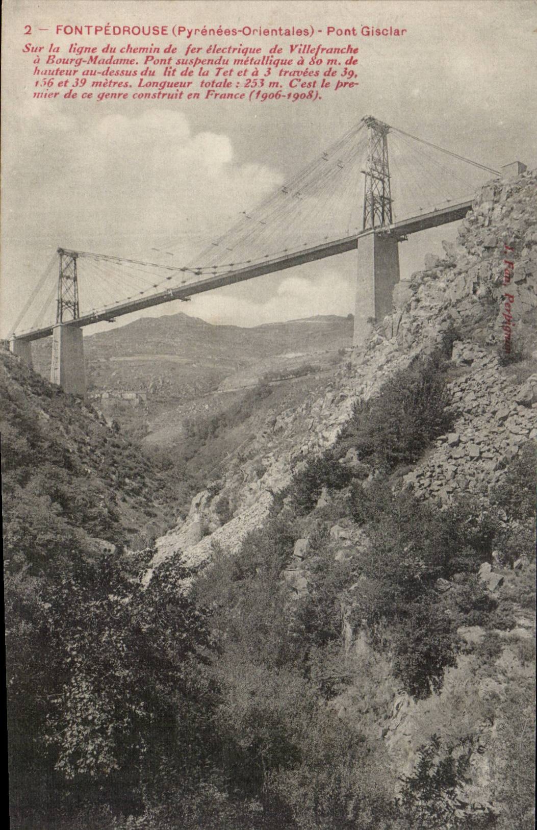 Fontpedrouse - Gisclar Bridge - CPA