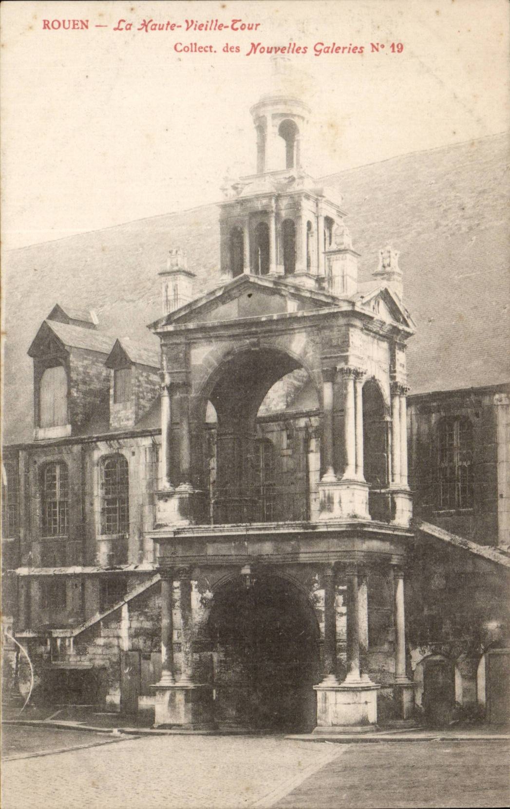 Rouen - the High Old woman Tower - CPA