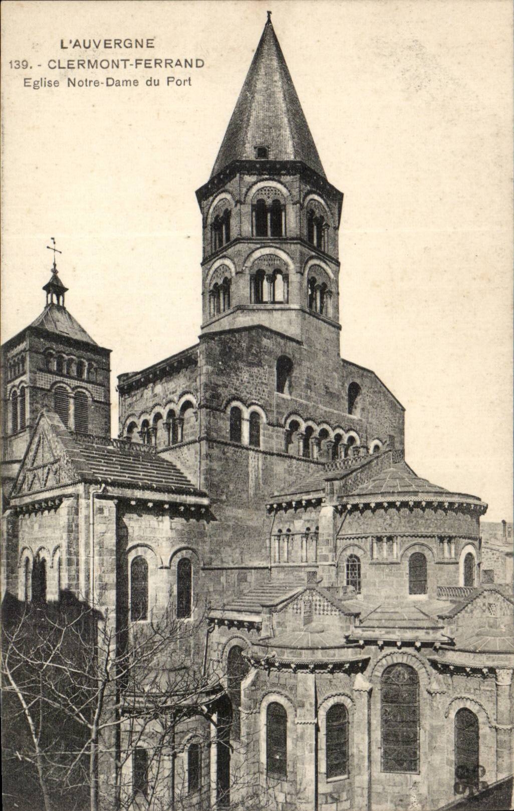 Clermont Ferrand CPA Notre Dame Church of the port