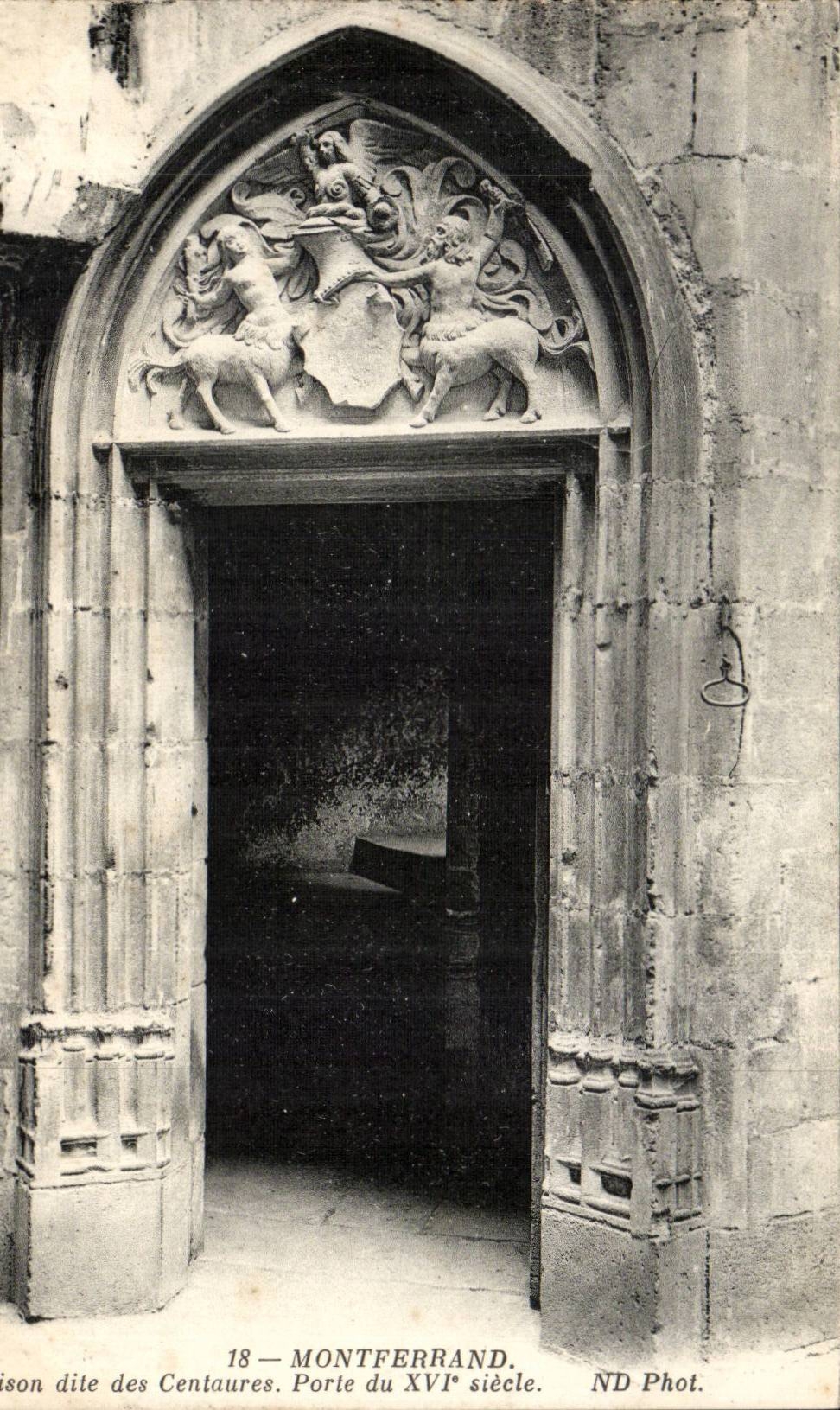 Montferrand CPA House known as of the centaurs