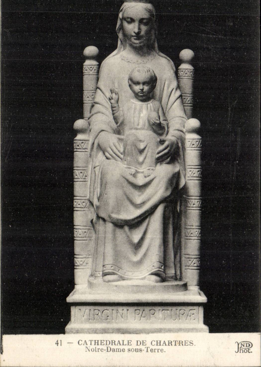 Chartres CPA Notre Dame Cathedral under ground