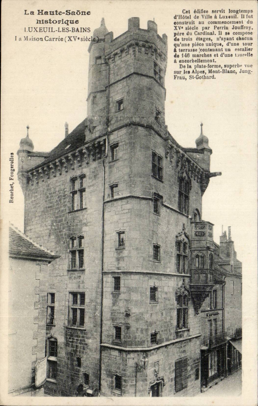 CPA luxeuil les Bains das quadratische Haus