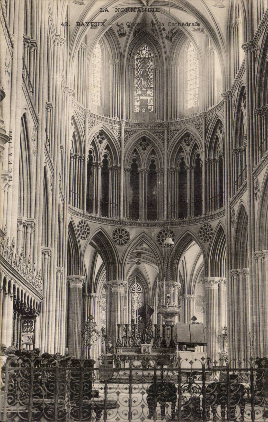 Kathedralechor Bayeux-CPA