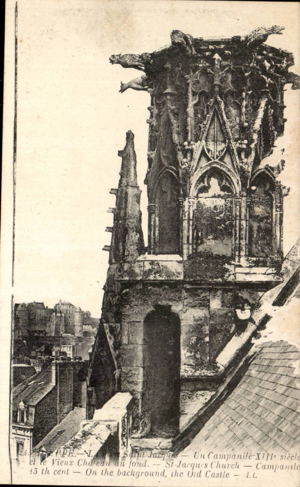 Dieppe - Kirche-Str Jacques - Companile CPA