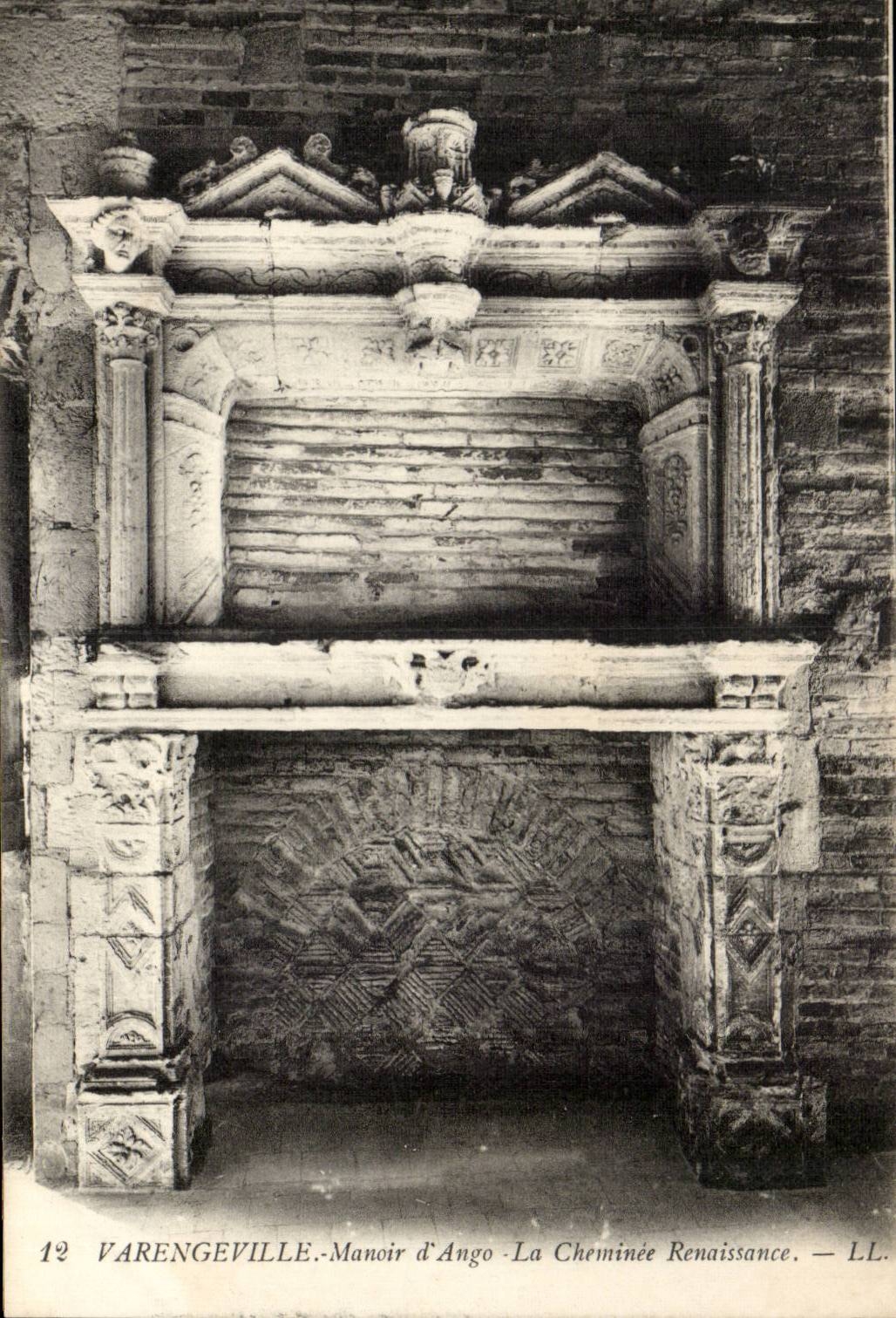 Varengeville - Manor of Ango - Chimney Renaissance CPA