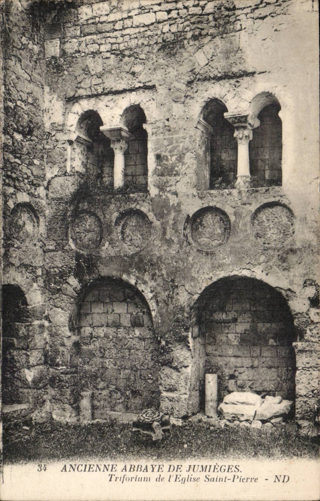 Jumieges - Notre Dame Church - the Nave - Old Abbey CPA