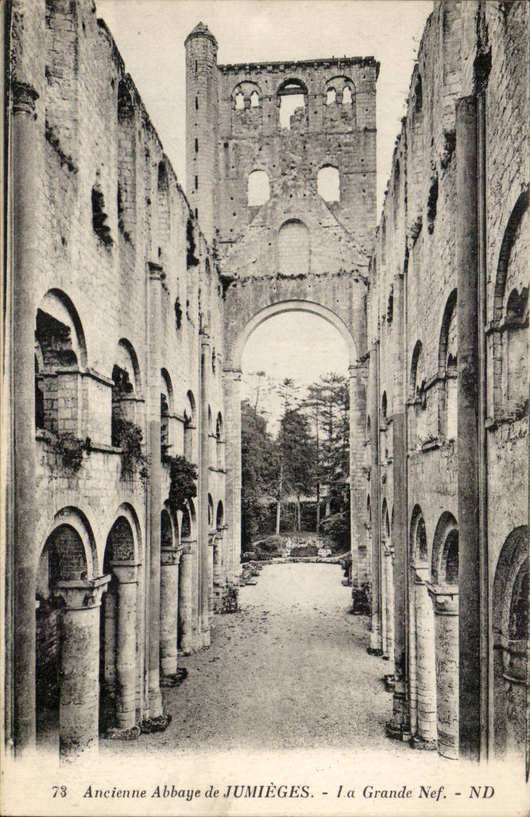 Jumieges - Old Abbey - Church Notre Dame CPA
