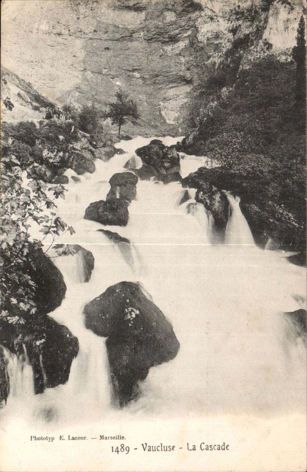 Vaucluse - die Kaskade - CPA