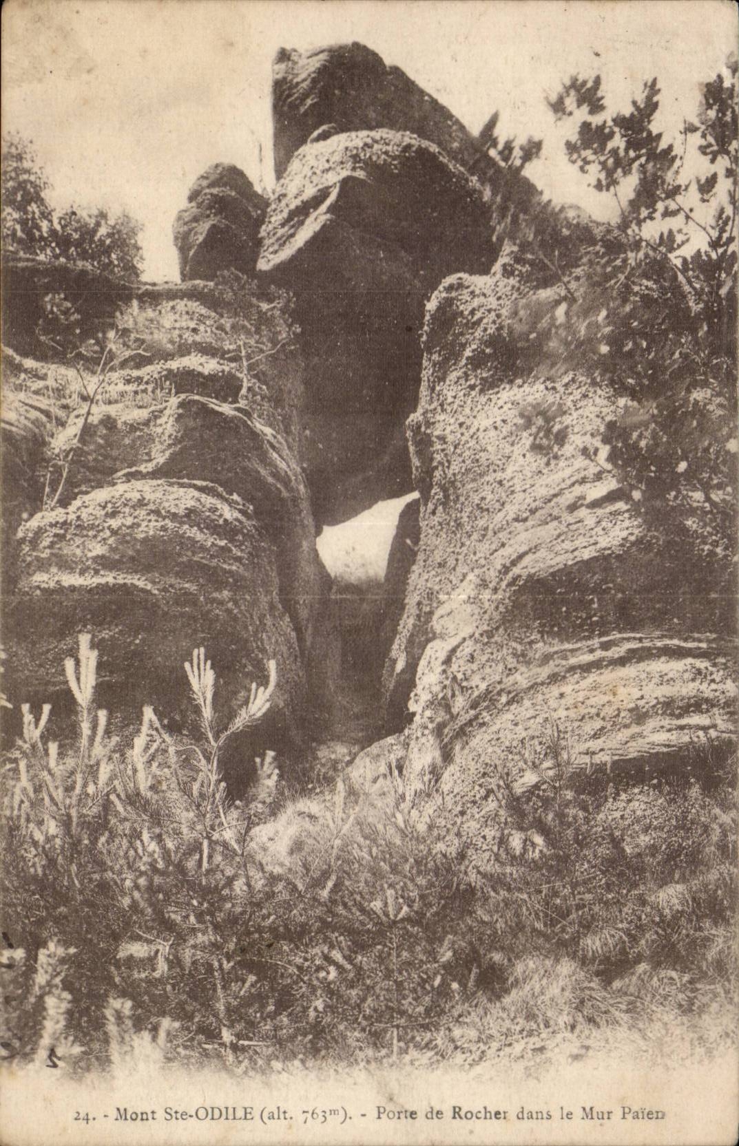 Sainte Odile - Gatter des Felsens CPA