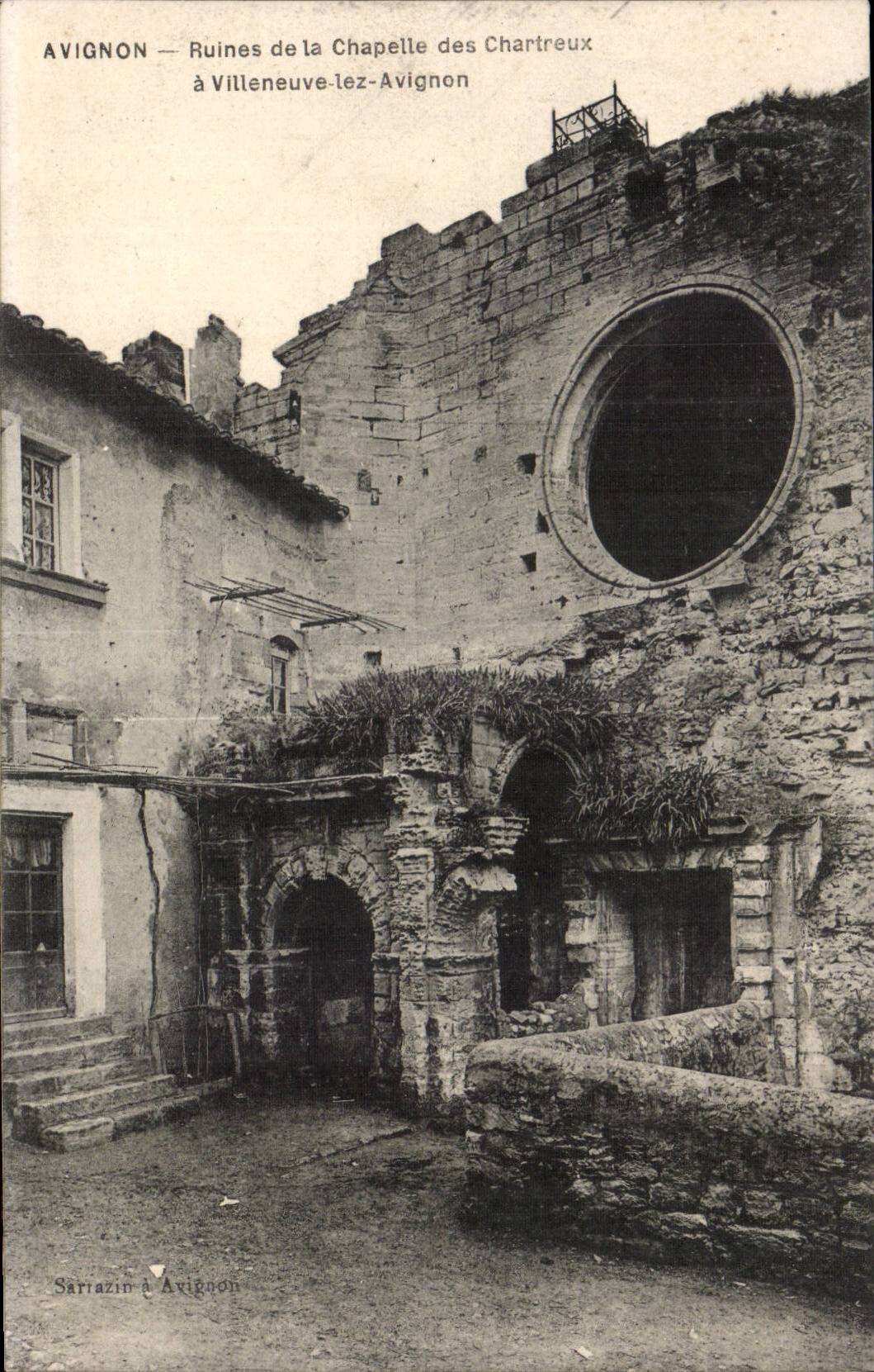 Avignon - Ruinen der Wolbung der Carthusian Monche CPA