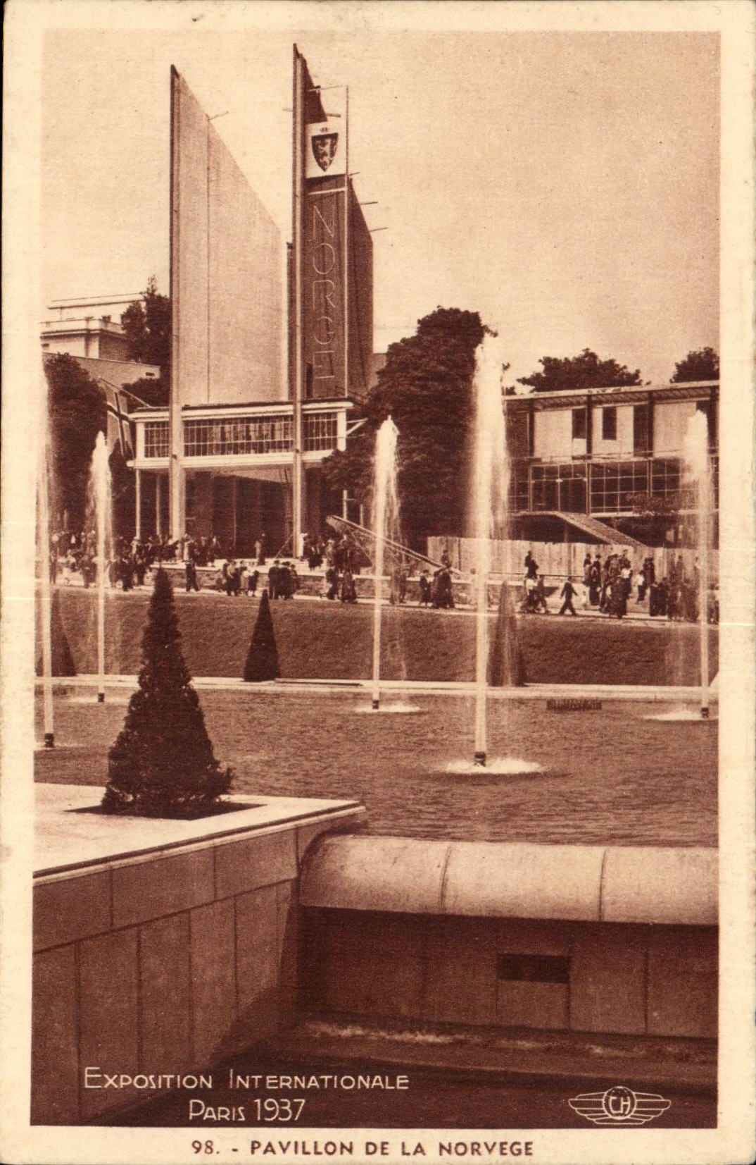 Paris - Exposition International 1937 - Pavillon de la Norvege - Norway - CPA 