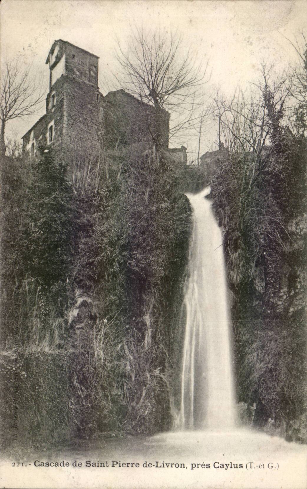 CPA Cascades of Saint Pierre of Livron close Caylus