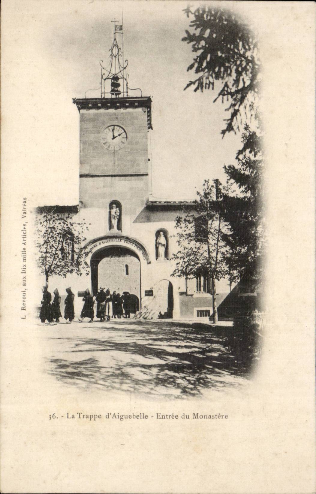 CPA the trap door of aiguebelle Entrance of the monastery