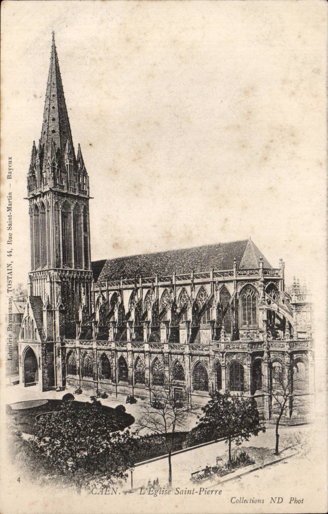 CPA Caen Eglise St Pierre 