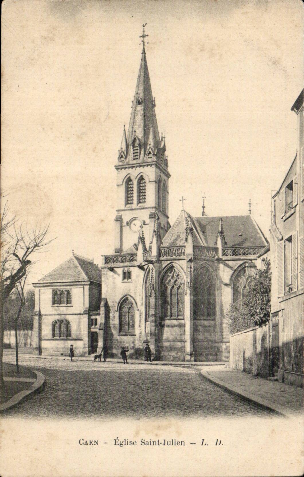 CPA Caen Eglise Saint Julien