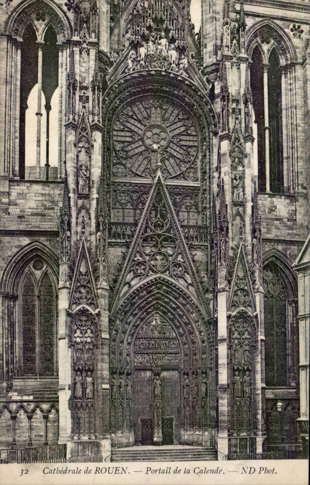 CPA Rouen Cathedral gate of the Calend