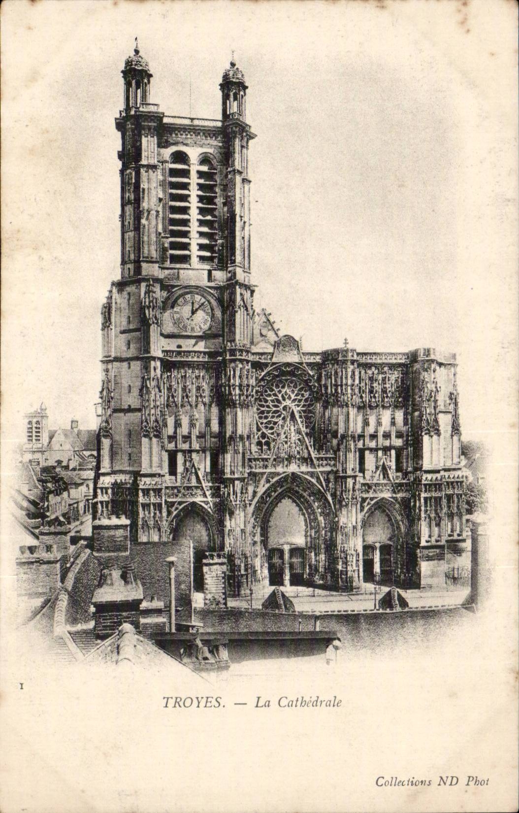 Troyes - the Cathedral - CPA