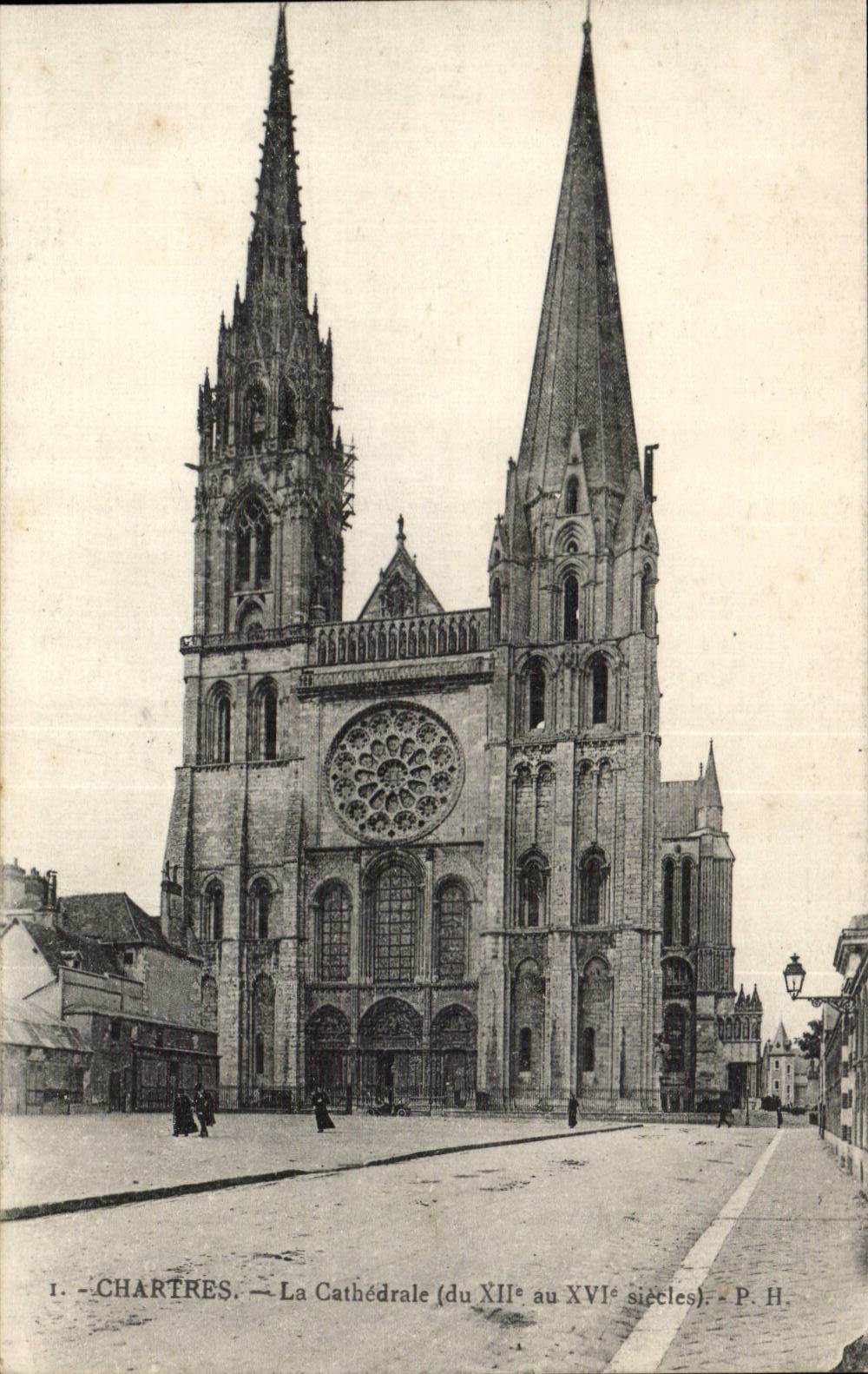 Chartres - the Cathedral - CPA