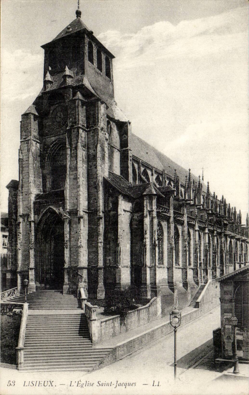 Lisieux - die Kirche Saint Jacques CPA