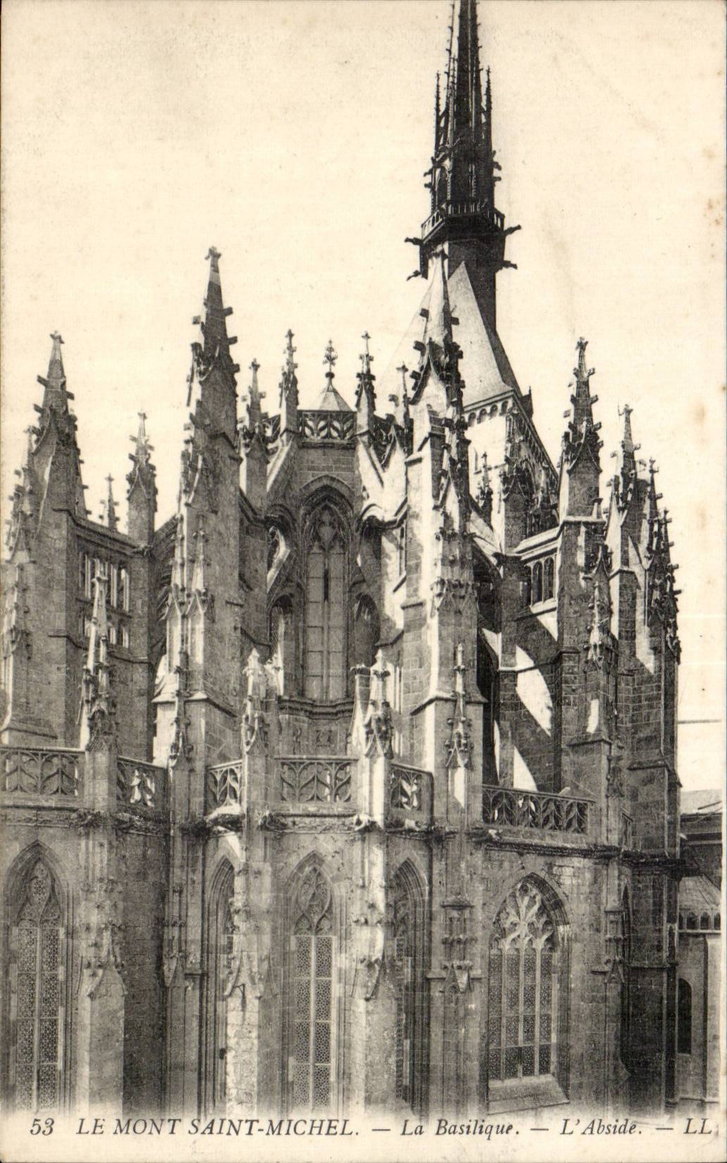 Mont Saint Michel - the Basilica - the CPA