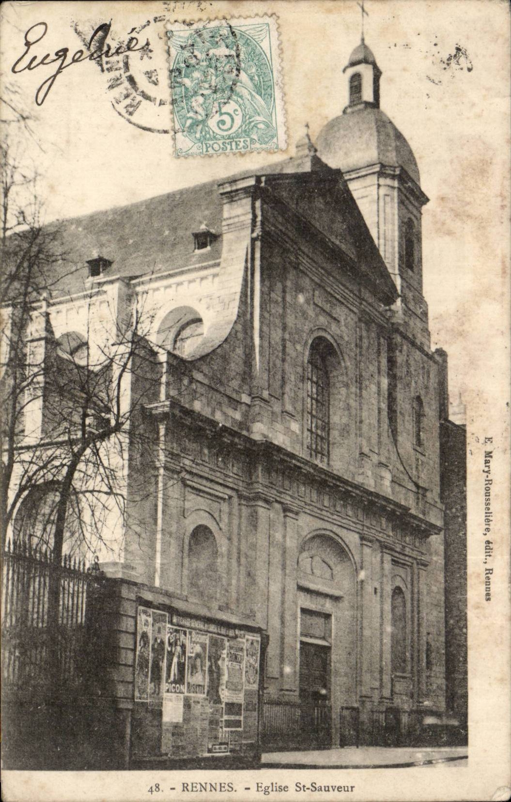 Rennes CPA Eglise St sauveur