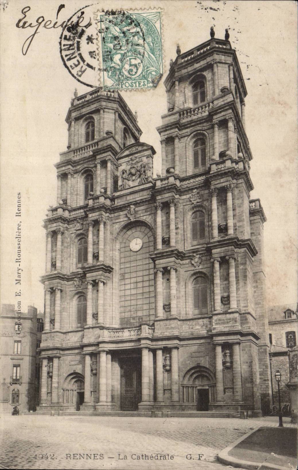 Rennes CPA La cathedrale