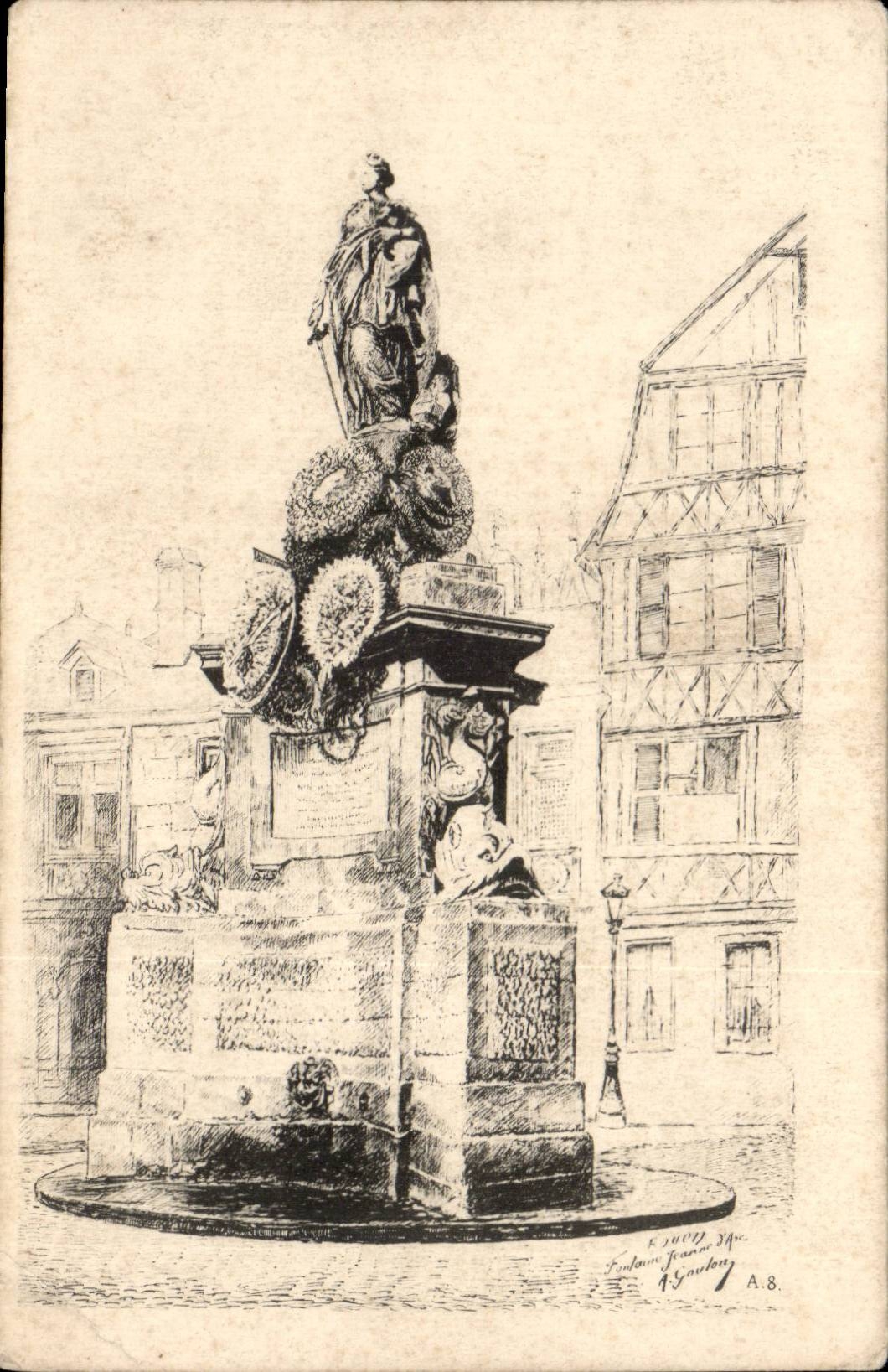 CPA Jeanne Brunnen des Bogens