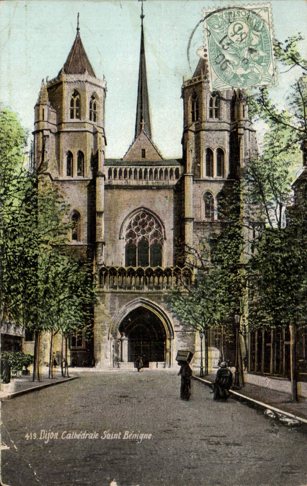 Dijon - the Cathedral - CPA