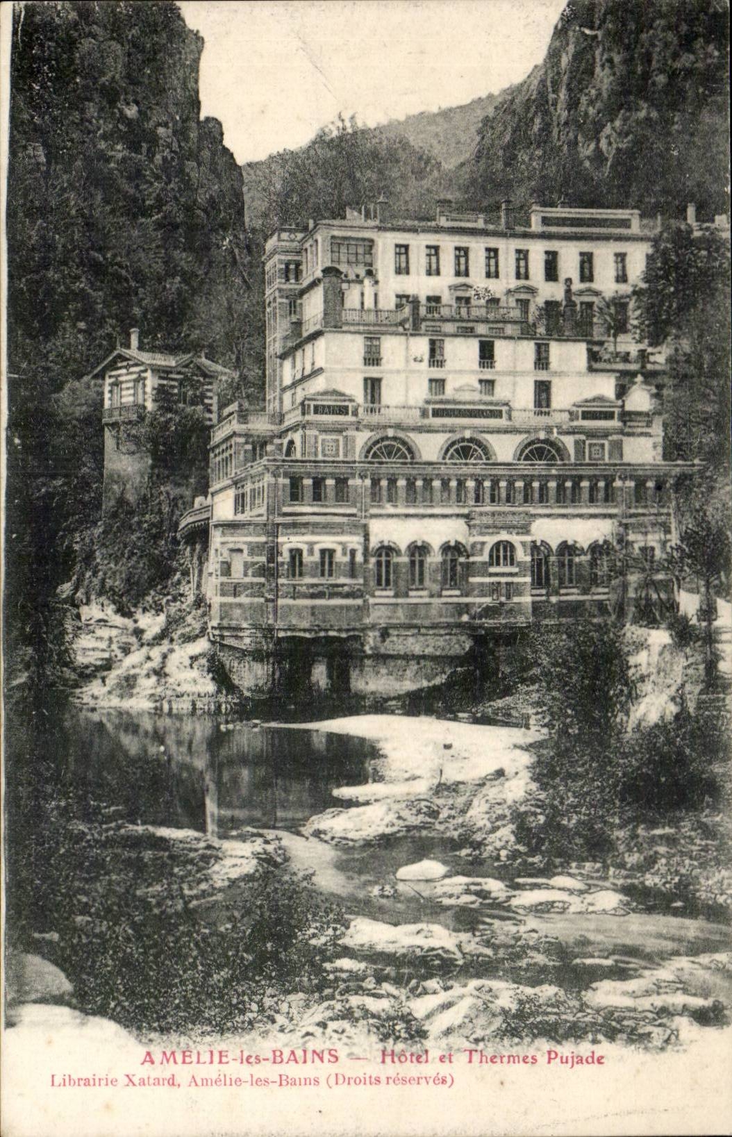 Amelie les Bains - Hotel and Pujade Thermal baths - CPA