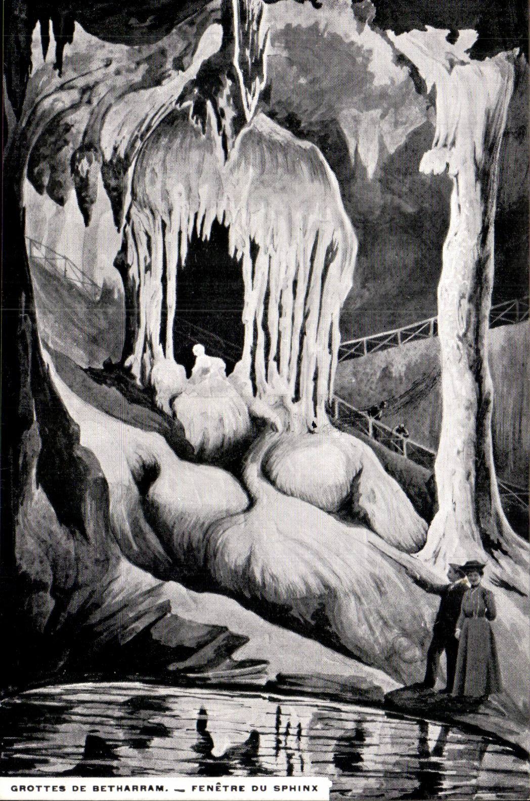 Caves of Betharram - Windows of Sphinx - CPA