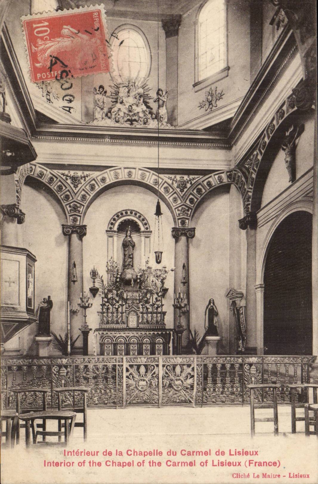 InnenLisieux CPA der Wolbung von CArmel de Lisieux