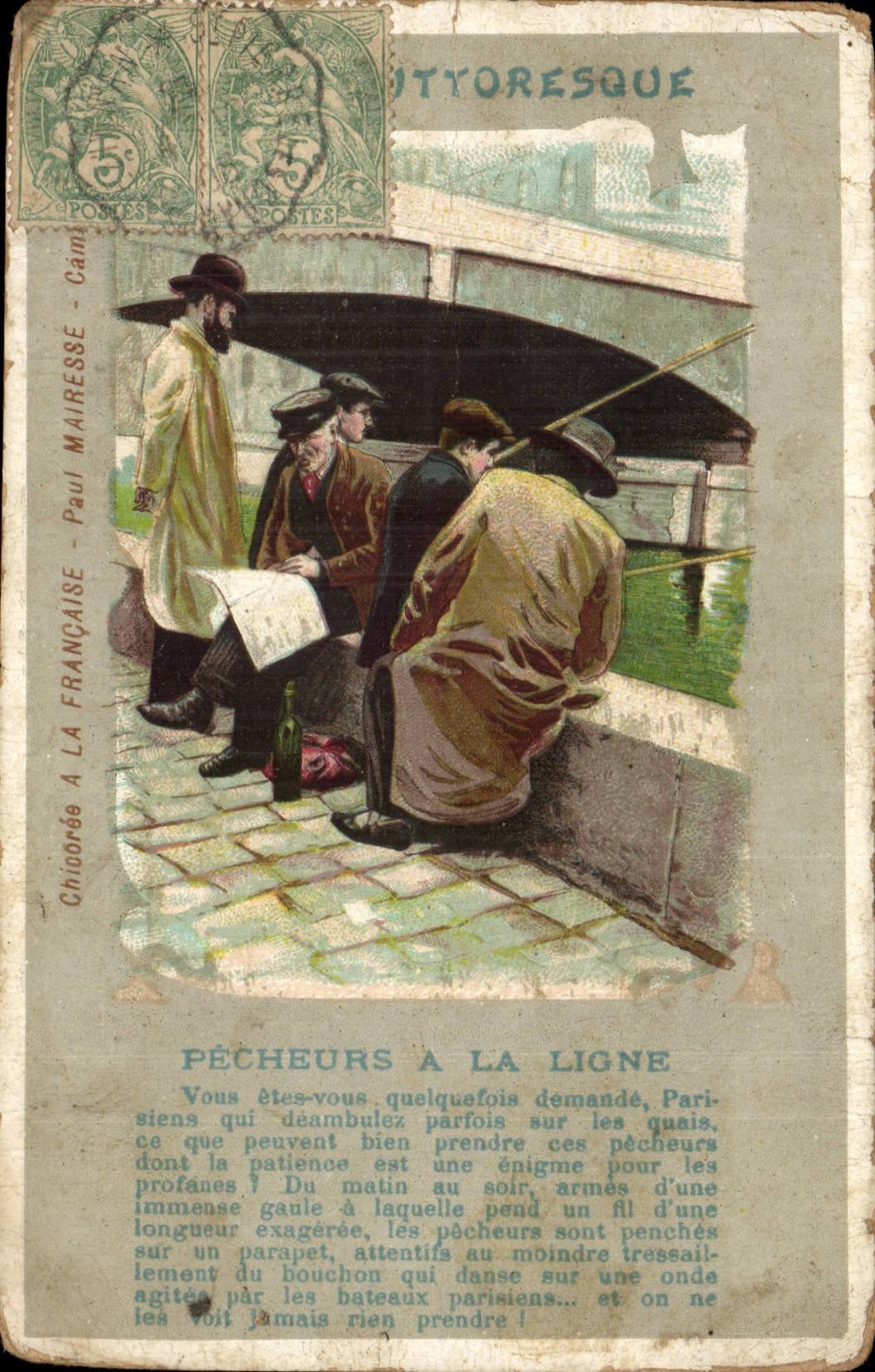 Paris CPA Pecheurs a la ligne