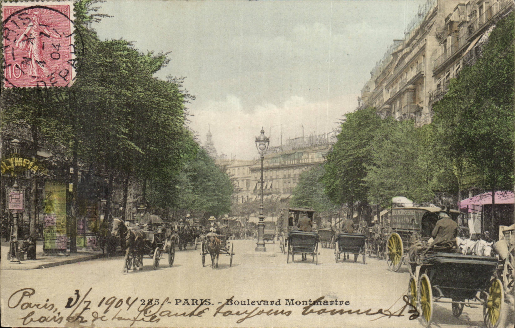 Paris CPA Boulevard Montmartre