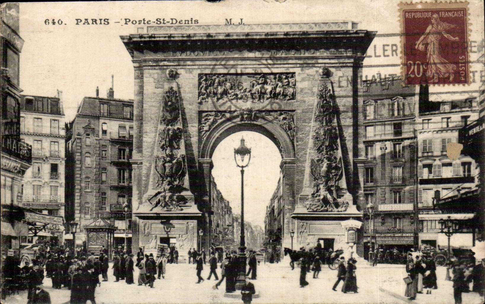 Paris CPA Gate St Denis
