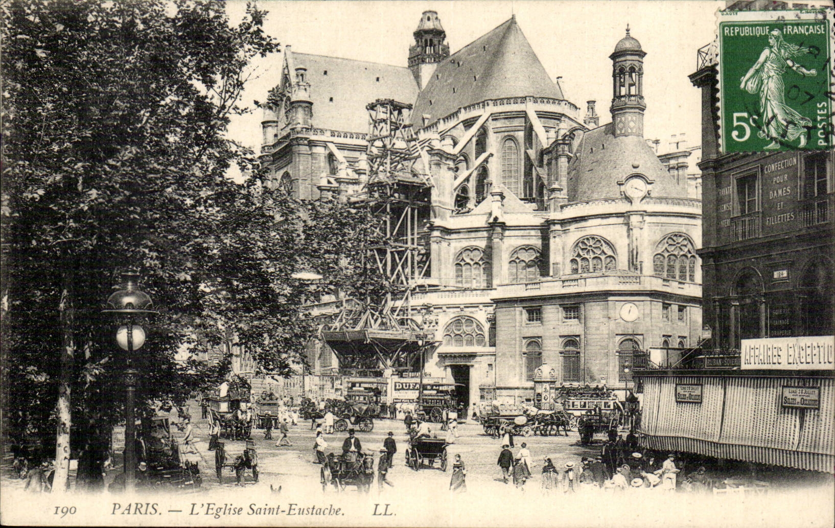 Paris CPA Eglise Sainte Eustache