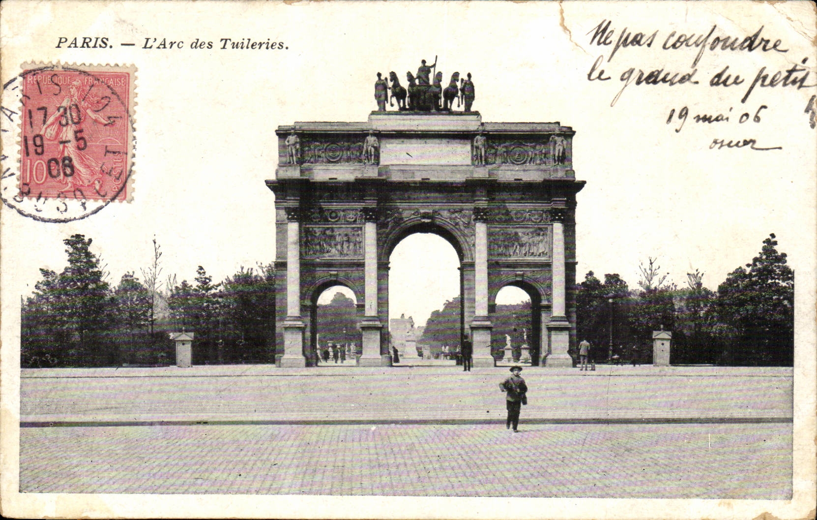 Paris CPA Arc des Tuileries
