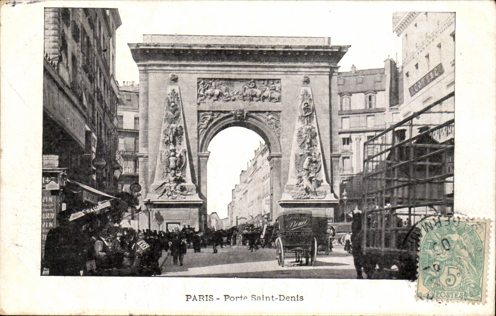 Paris CPA Gate Saint Denis