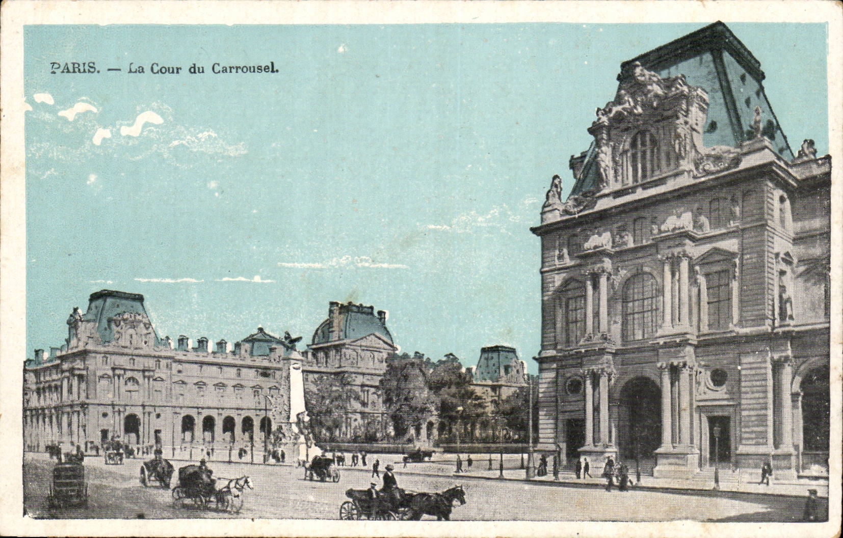 Paris CPA Cour du Carrousel