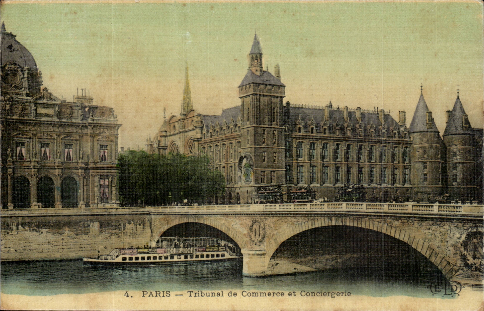Paris CPA Tribunal de Commerce et conciergerie (jolie carte toilee)