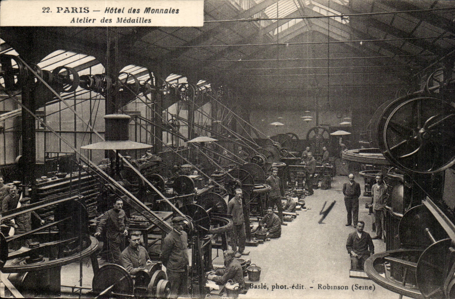 Paris CPA Hotel des monnaies Atelier des medailles