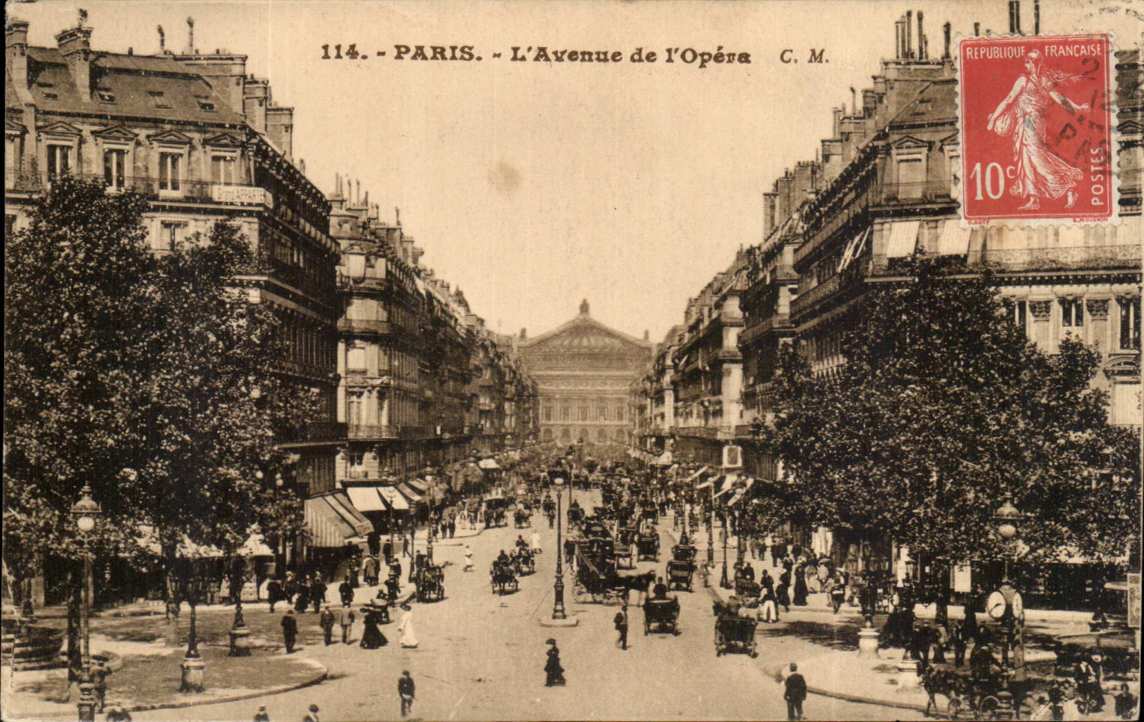 Paris CPA Avenue de l'Opera