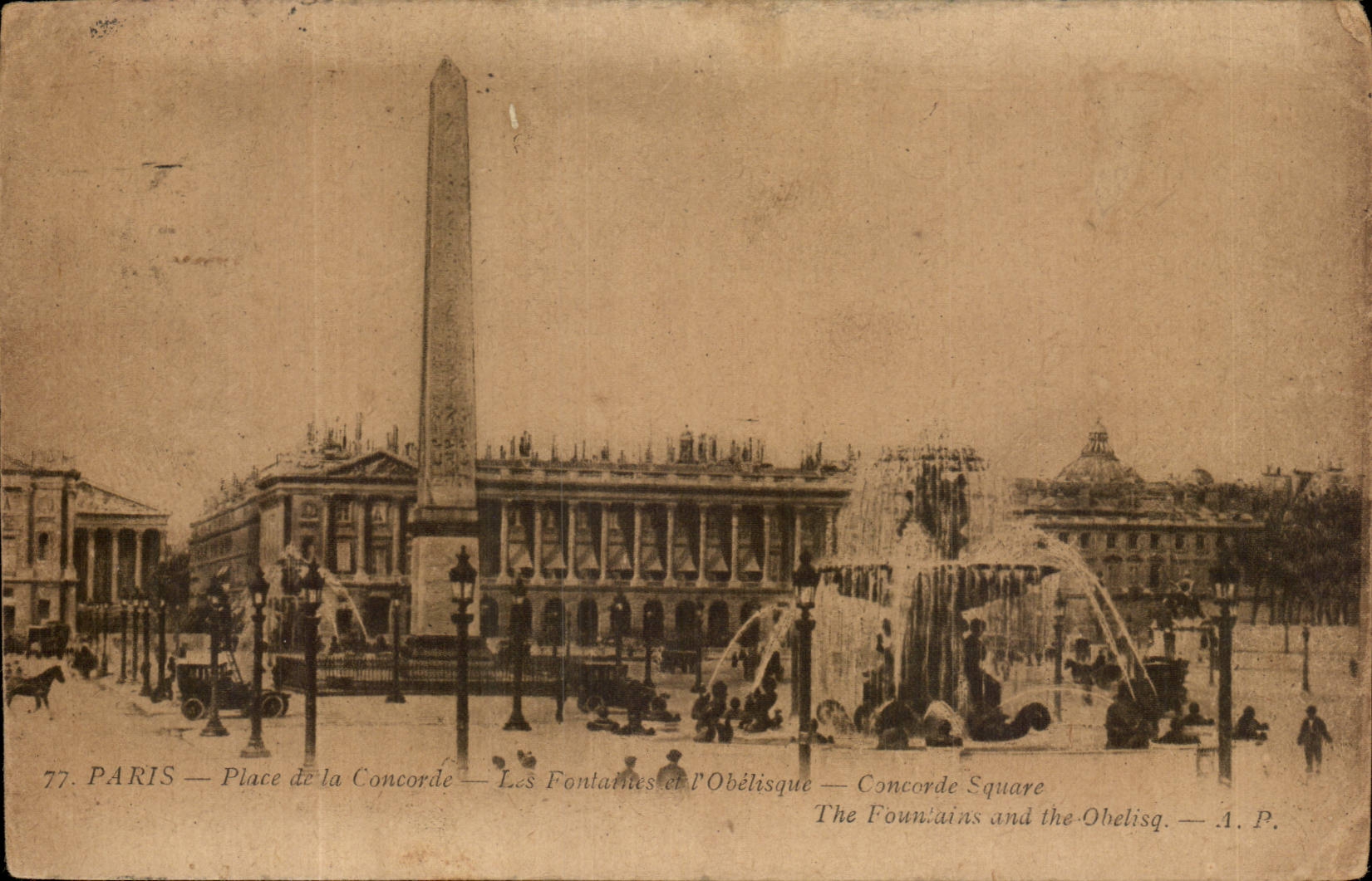 Paris CPA Place de la Concorde